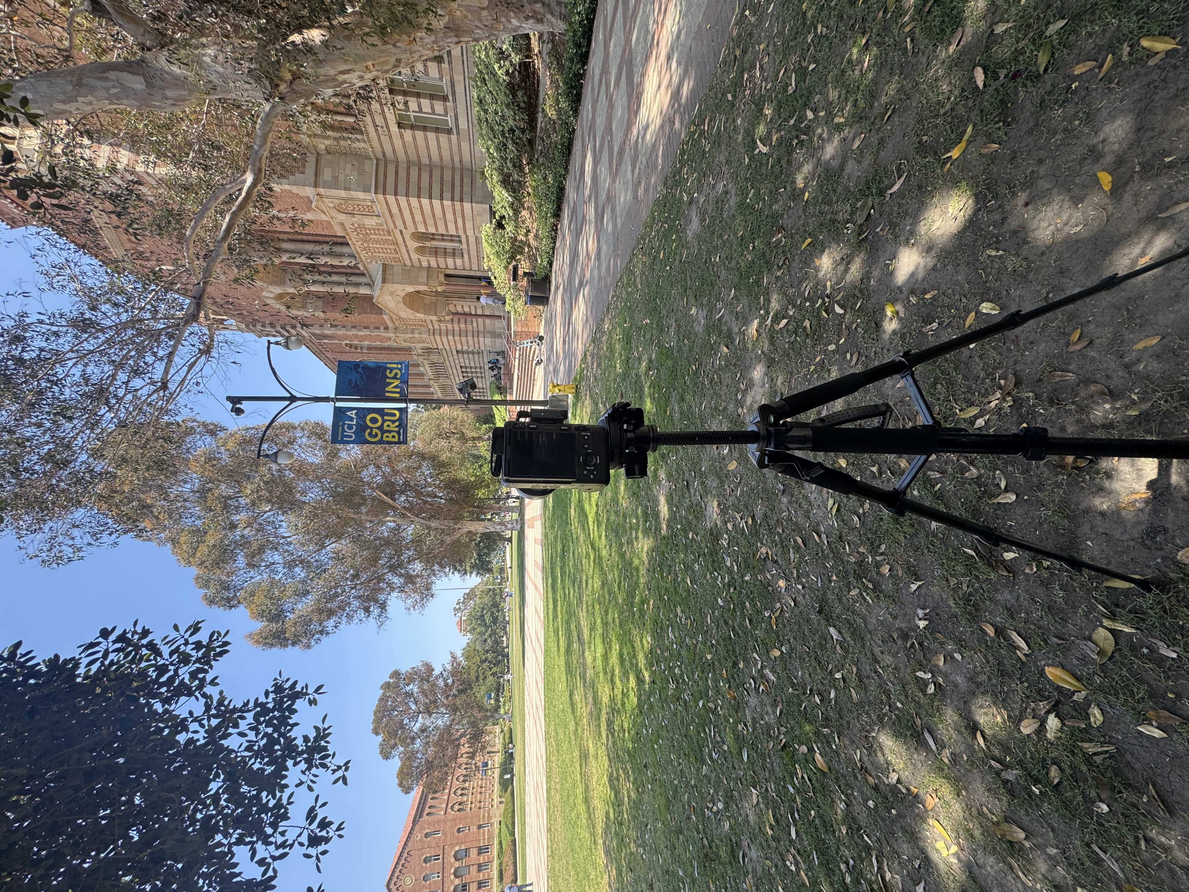 Filming on UCLA's campus