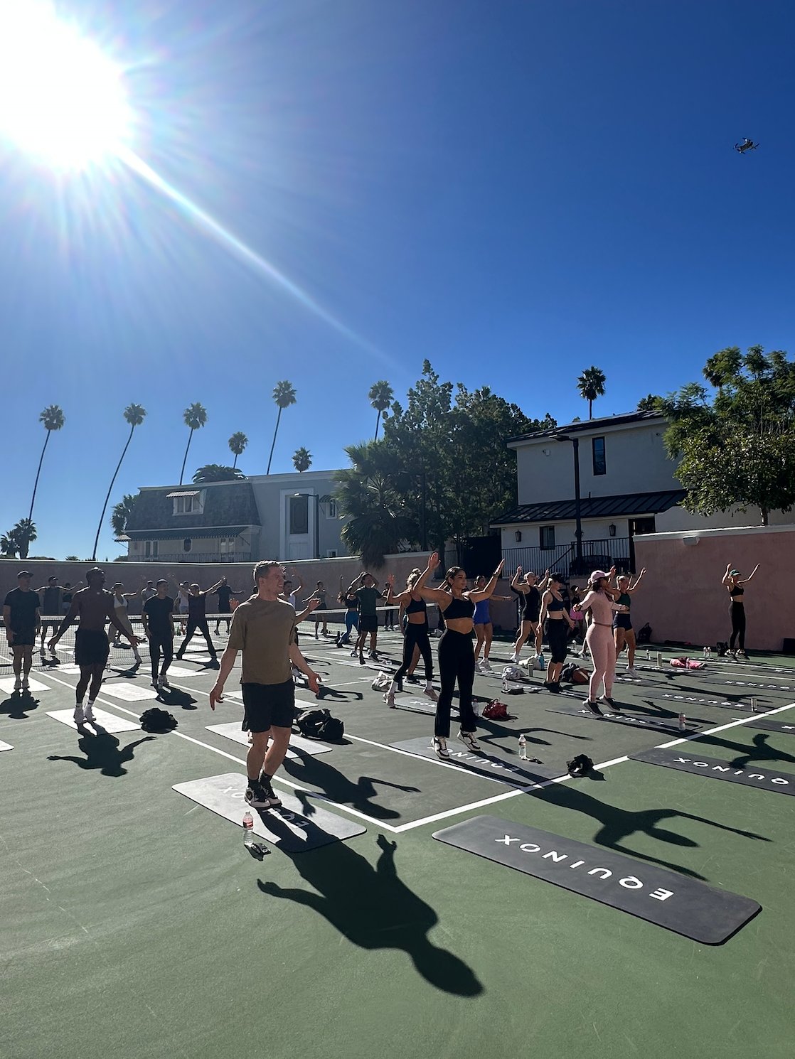 Equinox outdoor workout event