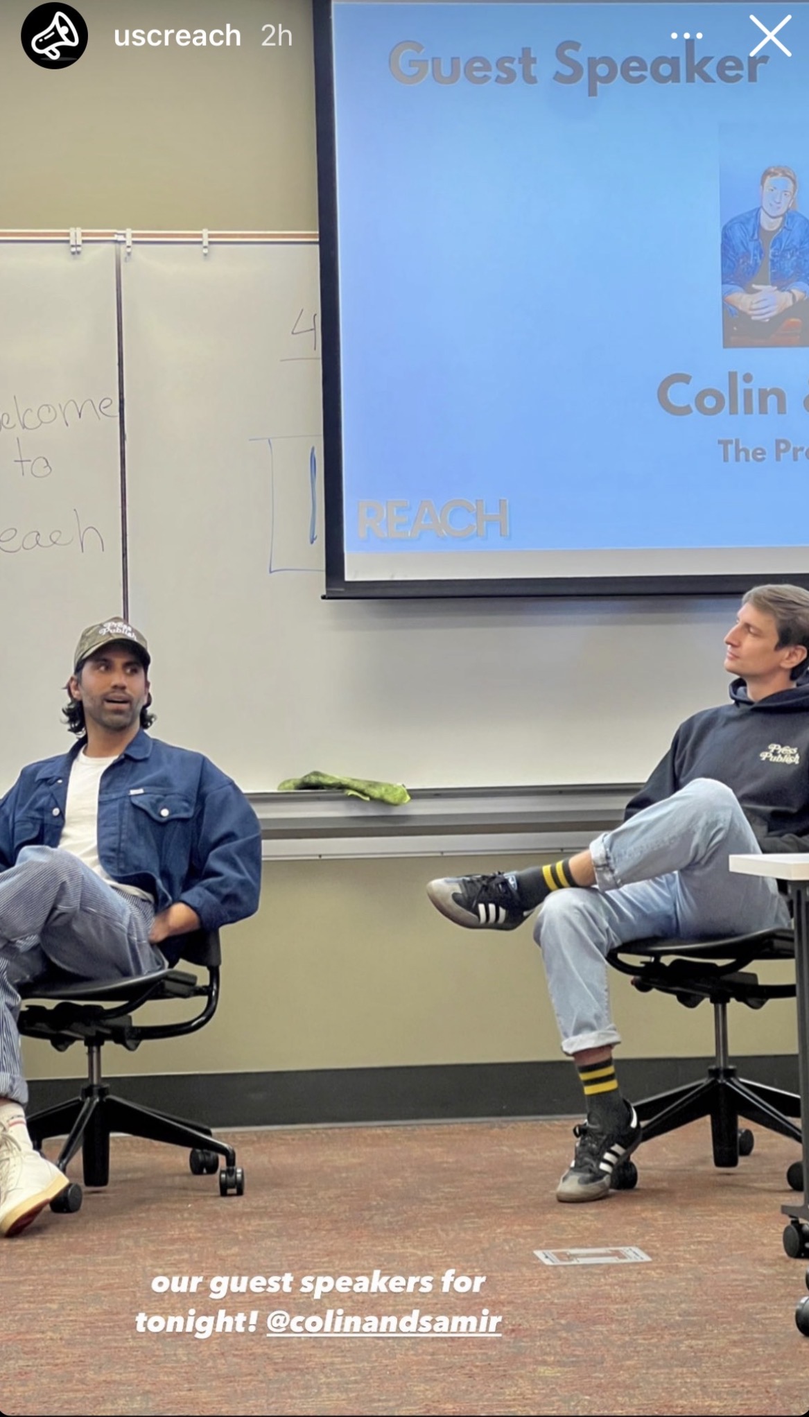 Colin and Samir at USC, Nov 2023
